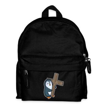 Pingouin et religion croisée - Sac à dos Enfant - noir - Devant