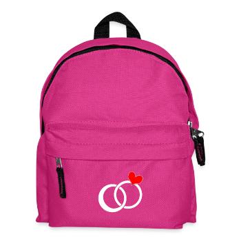 Ehering Heirat Ring Verlobung - Kinder Rucksack - Fuchsia - Vorne