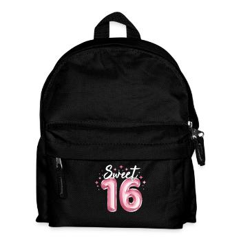 Sweet 16 ans filles cadeaux t-shirt d’anniversaire - Sac à dos Enfant - noir - Devant