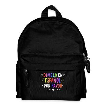 Spanish Spanish Teacher Language - Kids' Backpack - black - Front