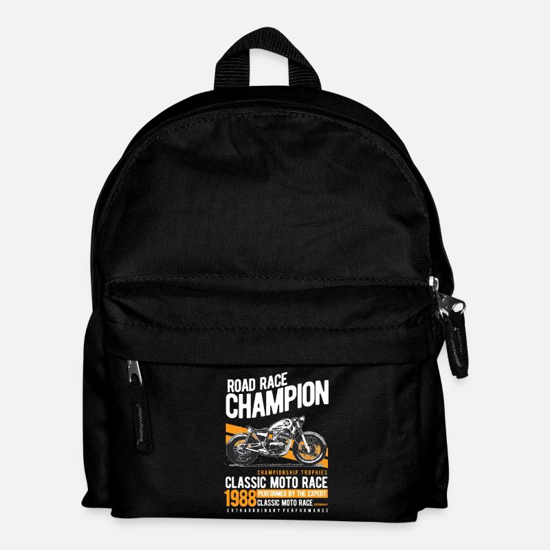 Champion de course sur route 1988 Moto Tee - Sac à dos Enfant - noir