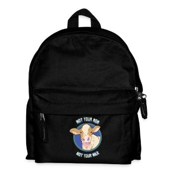 Lait de vache Produits laitiers Vegan - Sac à dos Enfant - noir - Devant