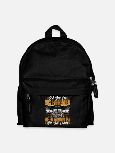 Busfahrer Opa - Kinder Rucksack - Schwarz