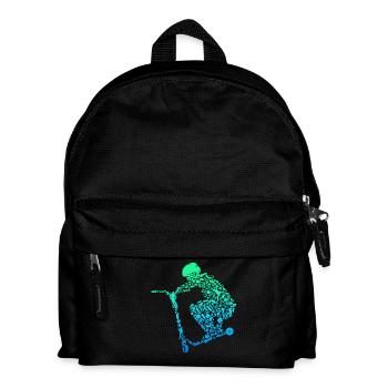 Scooter Roller Stunt Geschenk Jungen Kinder - Kinder Rucksack - Schwarz - Vorne