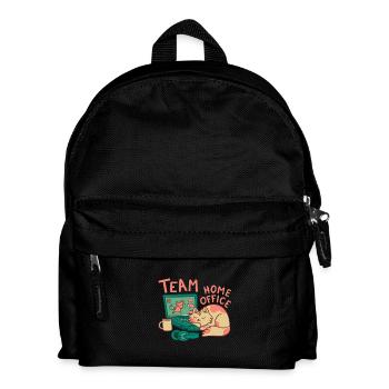 Team HomeOffice Cat Work Job Office - Kids' Backpack - black - Front