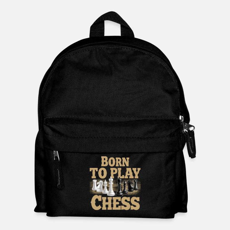 Born To Play Chess - Kinder Rucksack - Schwarz