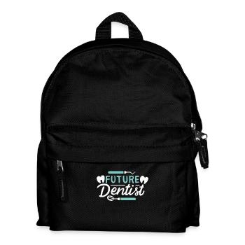 Zahnarzt Future Dentist Zahnmedizin Studium Examen - Kinder Rucksack - Schwarz - Vorne