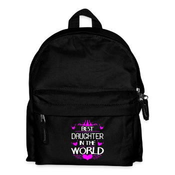 Meilleure fille du monde - Sac à dos Enfant - noir - Devant
