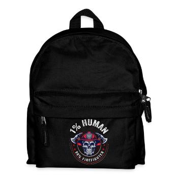 Feuerwehrmann - Kinder Rucksack - Schwarz - Vorne