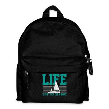 Sailboat Sailor - Kids' Backpack - black - Front