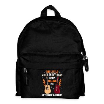 Gitarrist Gitarrenspieler Gitarre - Kinder Rucksack - Schwarz - Vorne
