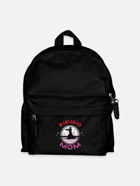 Aikido Mama - Kinder Rucksack - Schwarz