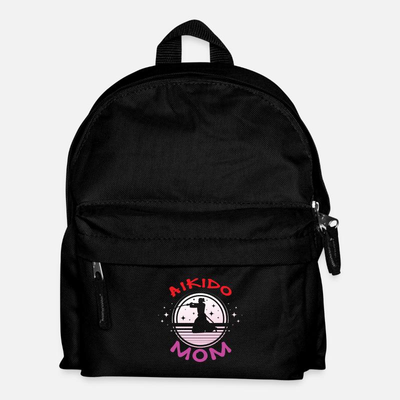 Aikido Mama - Kinder Rucksack - Schwarz