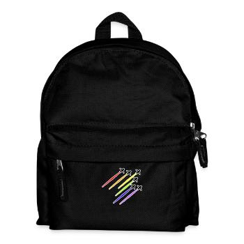 LGBT Flugzeug - Kinder Rucksack - Schwarz - Vorne