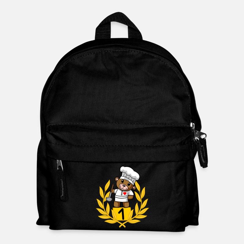 Küchenchef Chefkoch Hobbykoch Koch Berufe - Kinder Rucksack - Schwarz