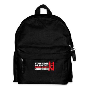 Wing Chun Chinesisch Kampfkunst - Kinder Rucksack - Schwarz - Vorne