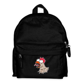 Chicken head chicken - Kids' Backpack - black - Front