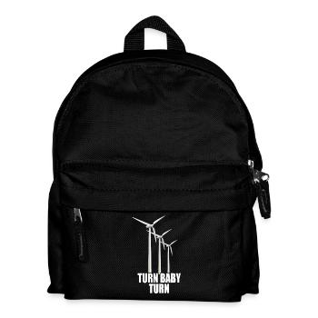 Wind wheel Turn Baby Turn Wind Power Electricity Renewable - Kids' Backpack - black - Front