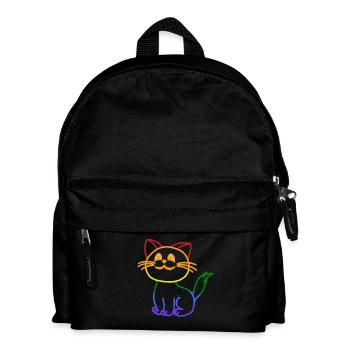 Chat LGBT Gay Pride gay tolérance Anders - Sac à dos Enfant - noir - Devant