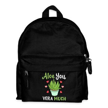 Aloe Vera Succulents - Kids' Backpack - black - Front