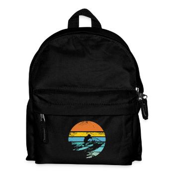 Jet ski retro - Kids' Backpack - black - Front