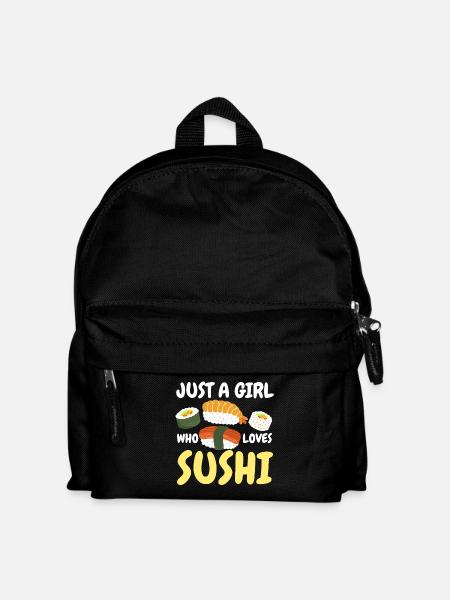 Sushi Japanese Kawaii Sushi Lovers - Kids' Backpack - black