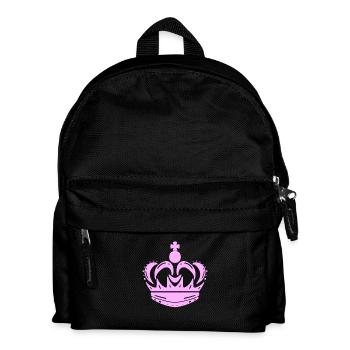 Krone Rosa - Kinder Rucksack - Schwarz - Vorne