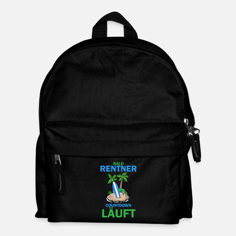 Bald Rentner - Kinder Rucksack - Schwarz