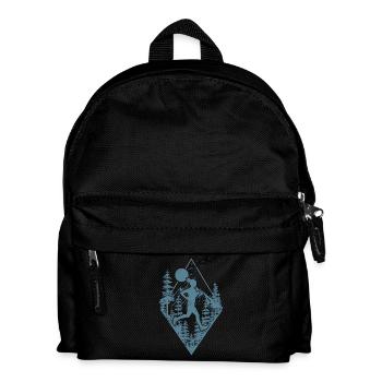 Trail running in the forest - Kids' Backpack - black - Front