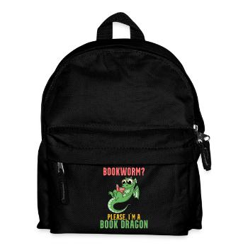 Books Dragon Gift - Kids' Backpack - black - Front
