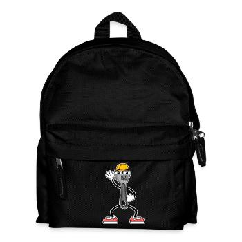 Outil De Cartoon Clé à molette - Sac à dos Enfant - noir - Devant