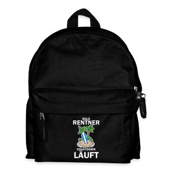 Rentner Countdown - Kinder Rucksack - Schwarz - Vorne
