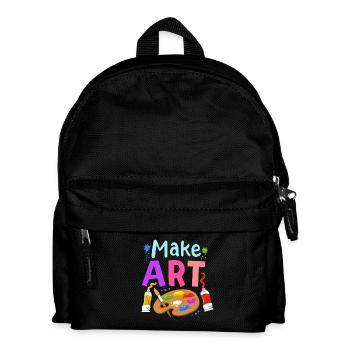 Kunst Künstler Kunstlehrer - Kinder Rucksack - Schwarz - Vorne