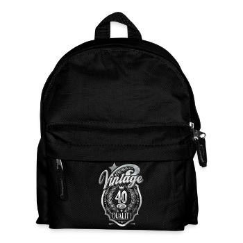 40. Geburtstag - Kinder Rucksack - Schwarz - Vorne