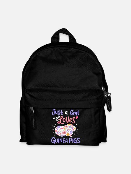 Meerschweinchen Meerschweinchen-Liebhaber - Kinder Rucksack - Schwarz