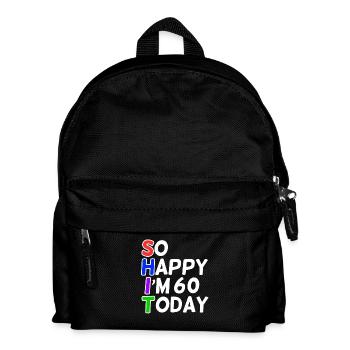 très heureux 60 ans - Sac à dos Enfant - noir - Devant