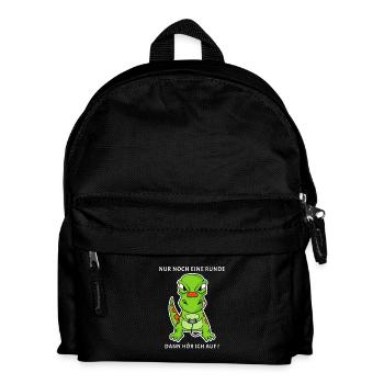 Nur noch eine Runde Zocken Gaming Kinder - Kinder Rucksack - Schwarz - Vorne