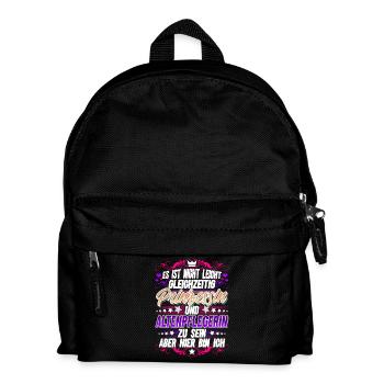 Altenpflegerin Prinzessin - Kinder Rucksack - Schwarz - Vorne