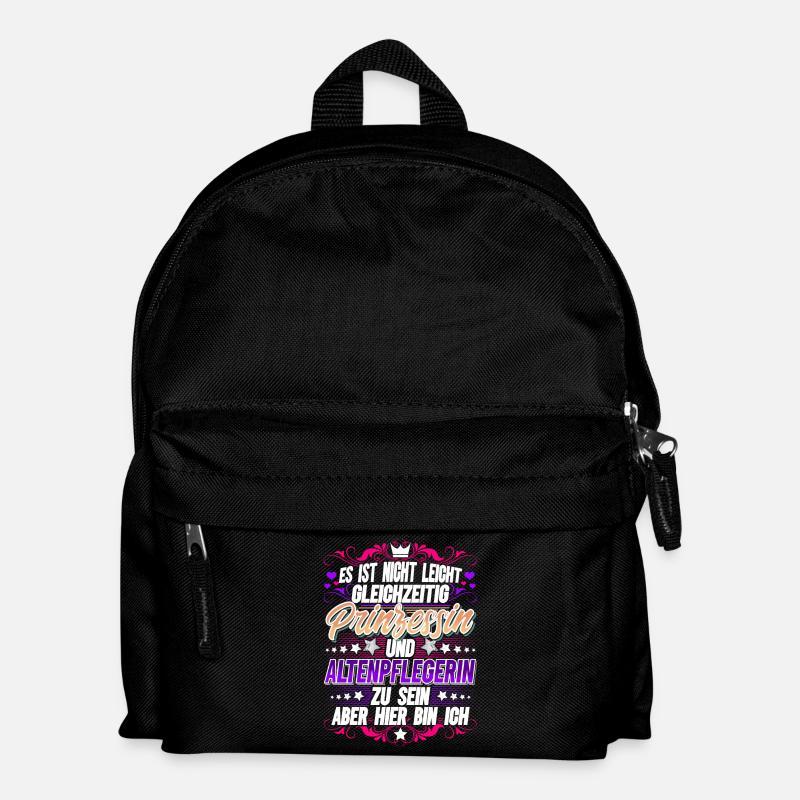 Altenpflegerin Prinzessin - Kinder Rucksack - Schwarz