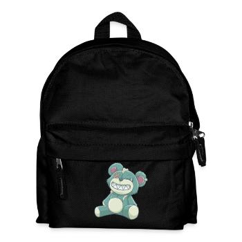 Pastell Gothic Bär - Kinder Rucksack - Schwarz - Vorne