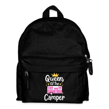 Wohnmobil Camping Wohnwagen - Kinder Rucksack - Schwarz - Vorne