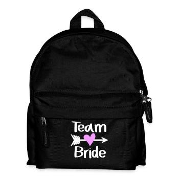 Team Bride - Kids' Backpack - black - Front
