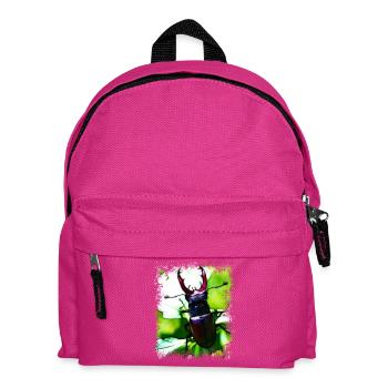 Hirschkäfer - Kinder Rucksack - Fuchsia - Vorne