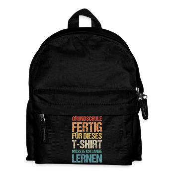 Einschulung 5.Klasse Grundschule Realschule Gymn - Kinder Rucksack - Schwarz - Vorne