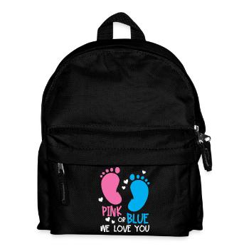 Gender Reveal Party - Kinder Rucksack - Schwarz - Vorne