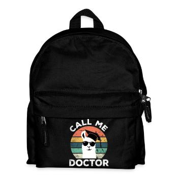 Drôle de lama Docteur Doctorat Sort - Sac à dos Enfant - noir - Devant