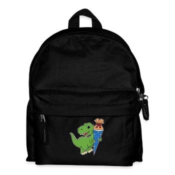 Dino Zuckertüte - Kinder Rucksack - Schwarz - Vorne