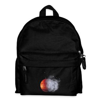 Red moon in fog dust - Kids' Backpack - black - Front
