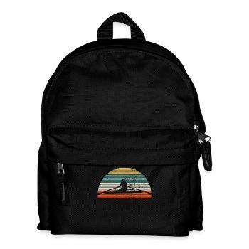 Rudern Ruderer Vintage - Kinder Rucksack - Schwarz - Vorne