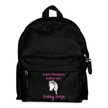 Hobby Horsing Hobby Horse Geschenkidee - Kinder Rucksack - Schwarz - Vorne